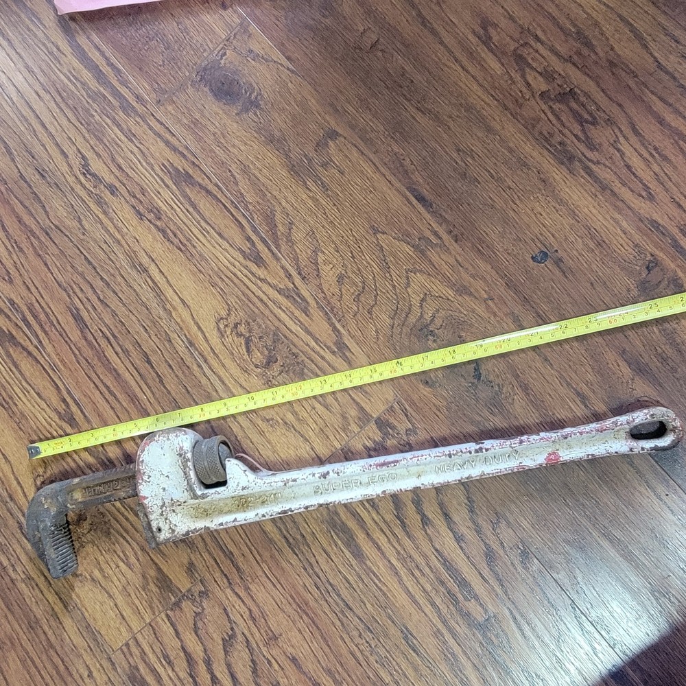 Super-ego 102-24 Drop Forged Pipe Wrench 24&Prime; Heavy Duty Industrial Quality Spain