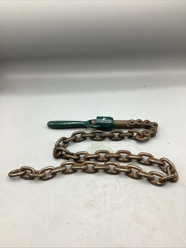 Used Greenlee Chain Puller 37&Prime; Lever Hoist Hand Operated With Handle