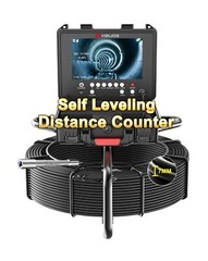 Sewer Camera Self Leveling 100ft, 7mm Thicker Cable Drain Camera with Distanc&hellip;