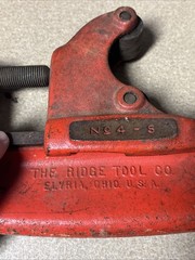 Ridged No. 4-S Heavy Duty 2- 4&Prime; Pipe Cutter Elyria Ohio U.S.A.
