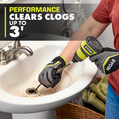USB Lithium Cordless Drain Auger with 2.0 Ah USB Lithium Battery and Charging Ca