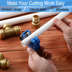 2 Pcs Small Pipe Cutter Tool, Copper Tubing Cutter Set for 1/8 to 1-1/8 Inch (3-