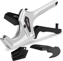 Ratchet PVC Pipe Cutter Heavy Duty,Cuts up to 3 Inches,PVC Cutter with One-Click