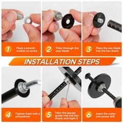 THINKWORK Inside Pipe Cutter for PVC Pipe, Tool Set with 4 inch, Black