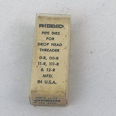 Drop Head Pipe Dies Vintage 1/4&rdquo; Ridgid Made In USA Old New Stock NPT