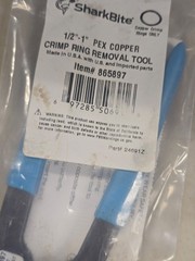 🛠️ Sharkbite 1/2-in to 1-in Pex Copper Crimp Ring Removal Tool * 865897