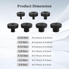 7PCS Double Flare Tool Adapter Kit for 3/16 to 5/8 Tubing Flaring