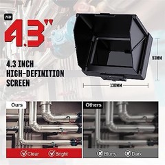 Sewer Camera 100ft 30m 4.3 Pipe Inspection DVR IP68