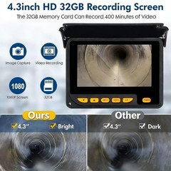 Professional Drain Inspection Camera 100ft