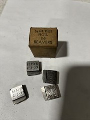 Beaver Pipe Tools 1/4&rdquo; Dies, NO&rsquo;S 2-3