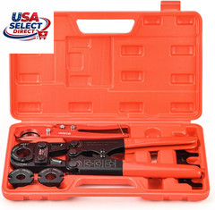 Icrimp PEX Pipe Crimping Tool Kit with Cutter & Gauge &ndash; Portable