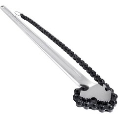 VEVOR 24&Prime; Chain Wrench Steel Straight Handle Tool 22&Prime; Chain 6.7&Prime; Capacity