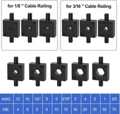 10 Ton Hydraulic Crimping Tool and Cable Cutter, Hydraulic Wire Battery Cable Lu