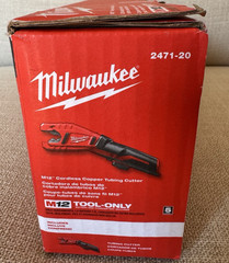 Milwaukee 2471-20 M12 Cordless Copper Tubing Pipe Cutter 3/8&Prime; &ndash; 1&Prime; New in Box