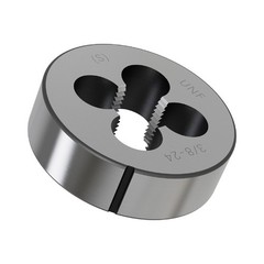 3/8&Prime;24 UNF Round Threading Die Right Hand Alloy Tool Steel Cut Repair