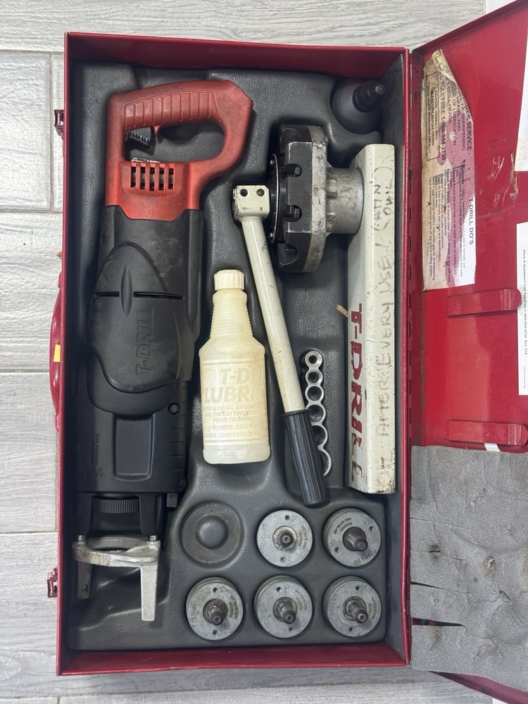 T-Drill Tee Forming Drill Copper Pipe T-60 t Drill Kit