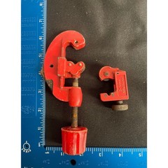 Vintage Red Copper Pipe Tubing Cutter Set 1/8 to 1-1/8 Inch 3-28mm & Mini 3-16mm