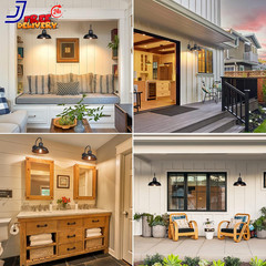 11&Prime; Outdoor Wall Lights Black Wall Sconces Farmhouse Gooseneck Barn Lights 2Pack