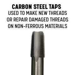 1/2 In Carbon Steel Npt Pipe Tap And 23/32 In High Speed Steel Drill Bit Set New