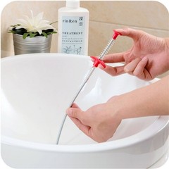 Flexible Drain Clog Remover Tool Spring Pipe Dredging Sewer Hair Grabber Tool