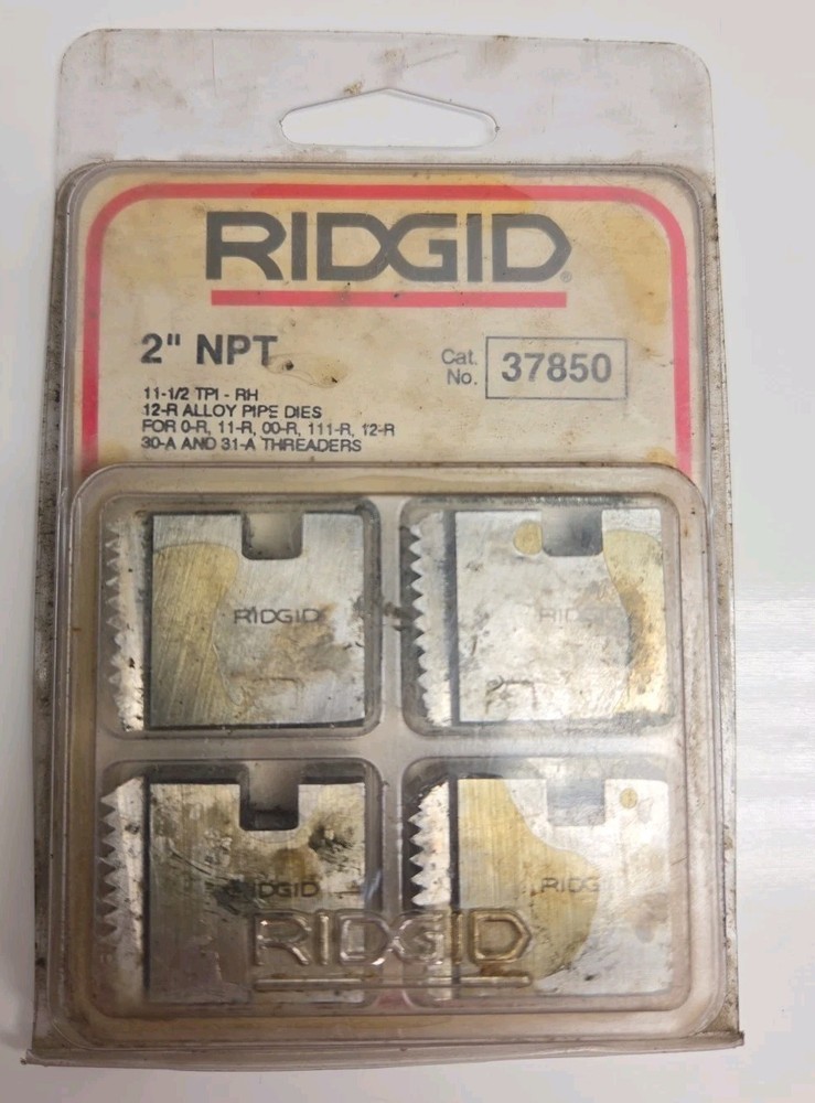 Ridgid 37850 12-R 2&Prime; NPT Alloy Right Hand Pipe Threading Dies