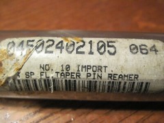 Lot of 3 &ndash; DTC Machine (Spain) #10 HSS Spiral Flute Taper Pin Reamer &ndash; Old Stock