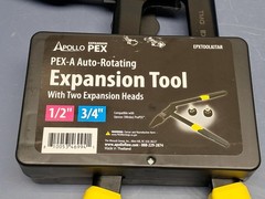 Apollo Auto-Rotating PEX Expansion Tool Kit For 1/2&Prime; and 3/4&Prime;