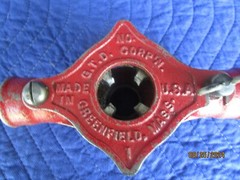 Vintage G.T.D. Corp&rsquo;n No.1 Pipe Threader Greenfield, Mass.
