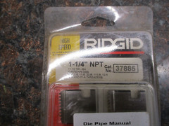 New OEM RIDGID 37885 1-1/4&rdquo; NPT HIGH SPEED PIPE DIES 12R FREE SHIPPING