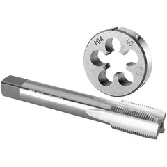 X 1 Tap and Die Set, x 1.0 Machine Thread Tap and Round Die Right Hand