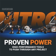 WX891L.9 WORX Nitro 20V 25&prime; Cordless Drain Auger (Tool Only/No Battery)