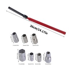 Tap Key Set with Multiple Heads 8-17mm Stand Tap Wrench Pliers Basin Tool