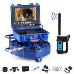 9 Inch Self-Leveling Sewer Camera 90m/295ft Pipe Inspection Camera w 512hz Sonde