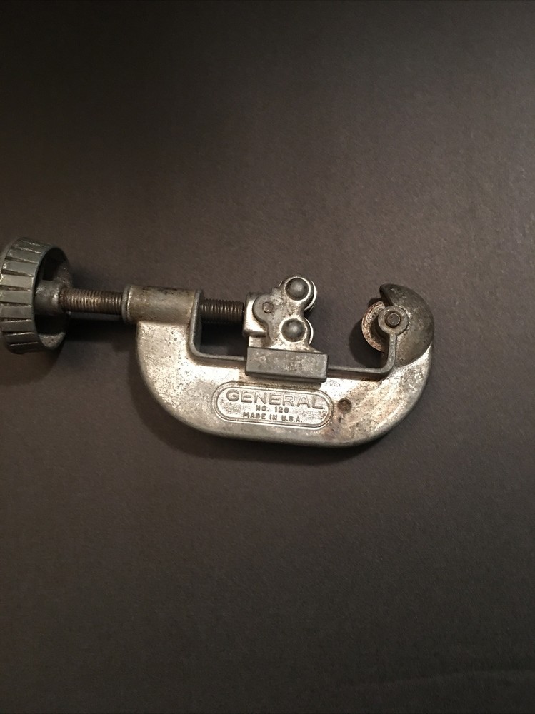 Vintage General Tools No. 120 Tubing & Conduit Pipe Cutter MADE IN USA.