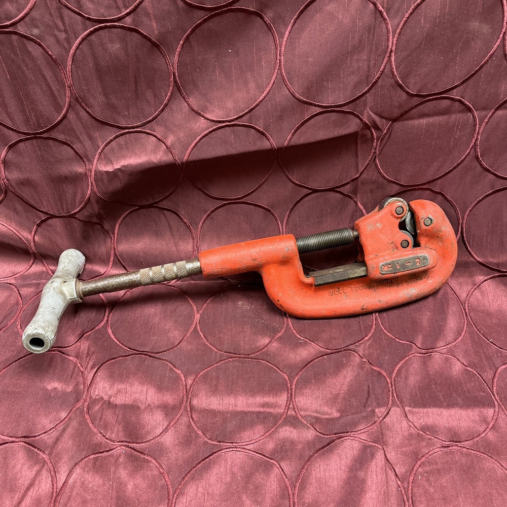 RIGID 2A Heavy Duty No. 1-2 Pipe Cutter Tool 1/8 in To 2&rdquo; NICE CONDITION (LOOK)
