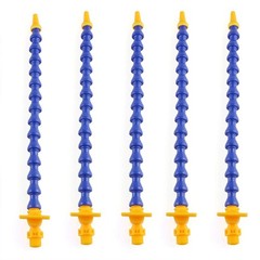 E-outstanding 5PCS 30cm 1/4Inch Thread Round Nozzle 11.81 inches, Blue,Orange