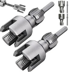 2pcs Integrated Internal & External Pipe Threading-Tool,PVC Pipe Threader Kit