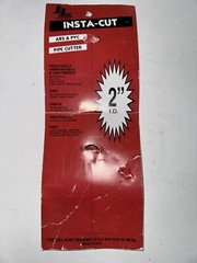 JLine Insta-Cut 2in Nylon Pipe Cutter, Glass Filled ABS/PVC Cutter