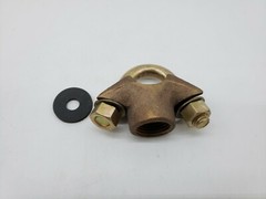 SALL BROS Brass Saddle Tee Mdl #25 (1/2 X1/2) Clamp to 1/2&Prime; pipe &ndash; New Old Stock