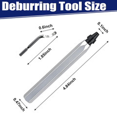 Deburring Tool High Speed Steel Blades 11 pcs for Metal Resin PVC Pipes Edge