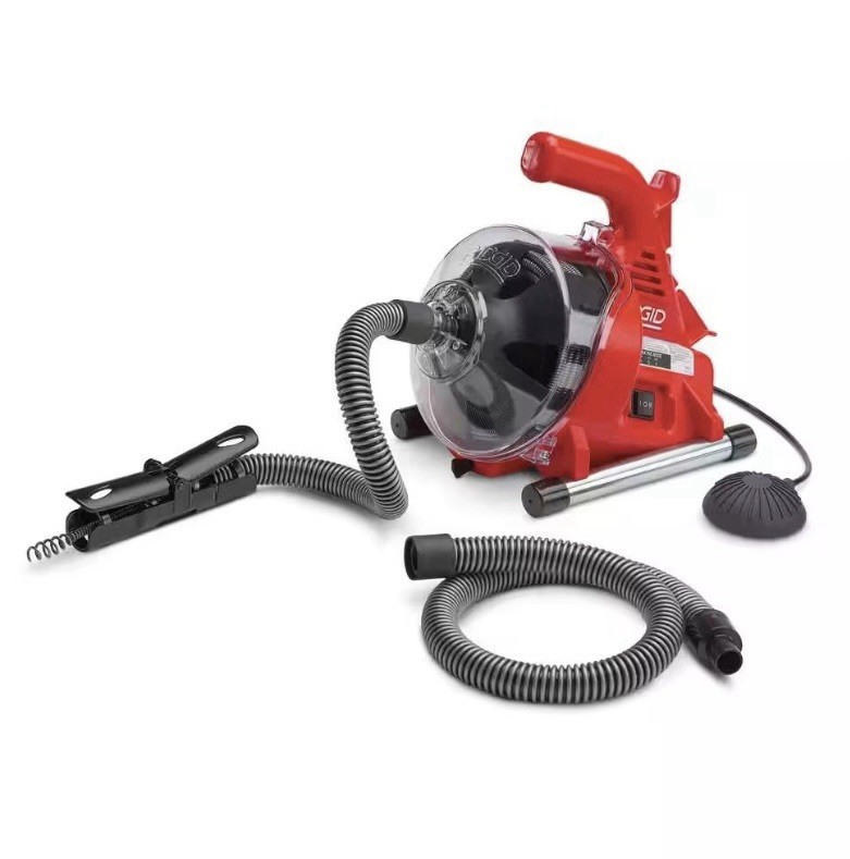 RIDGID PowerClear Drain Cleaning Machine &ndash; Red/Black