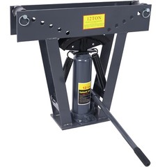 12 Ton Pipe Bender Manual Hydraulic Piping Bending Exhaust Tube Tool With 6 Dies