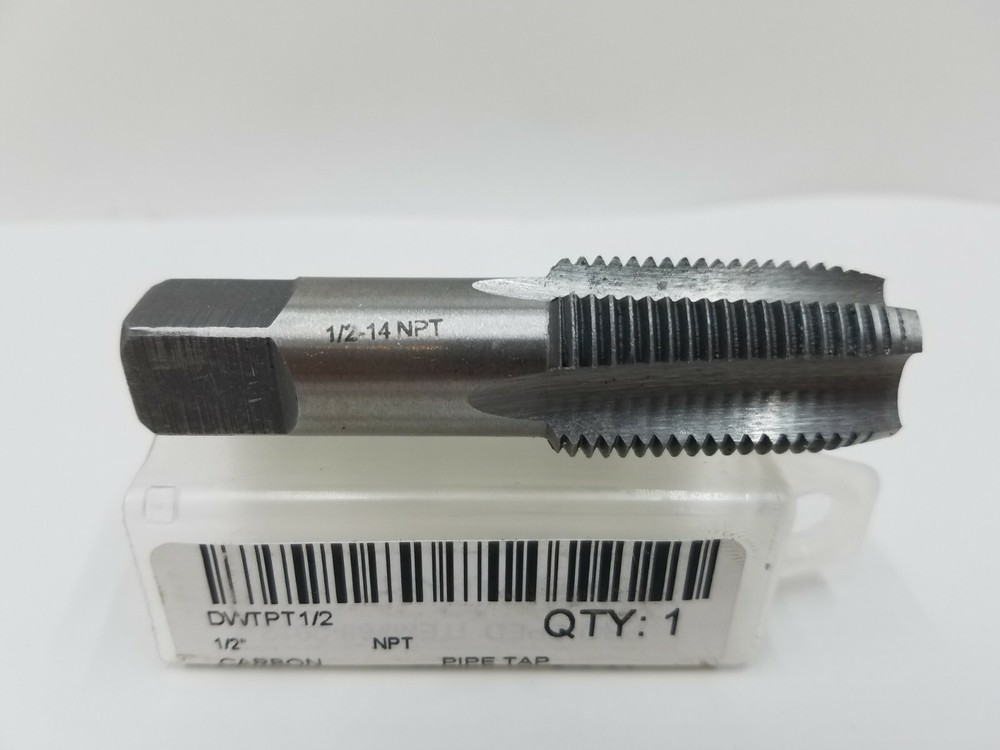1/2&Prime;- 14 NPT Pipe Tap, Carbon Steel, DWTPT Series