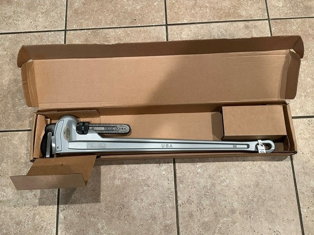 RIDGID #836 STRAIGHT PIPE (31110) 36 in. Aluminum Straight Pipe Wrench New