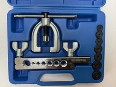 WESTWARD 3CYN8 7PC DOUBLE FLARING TOOL KIT 3/16&Prime;,1/4&Prime;,5/16&Prime;,3/8&Prime;,7/16&Prime;,1/2&Prime;,5/8&Prime;