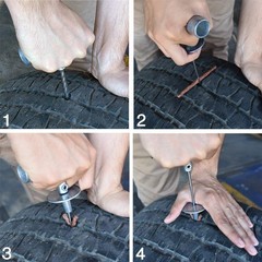 Tooluxe 50002L -35 Piece Tire Repair Universal Heavy Duty Tire Repair Kit wit&hellip;