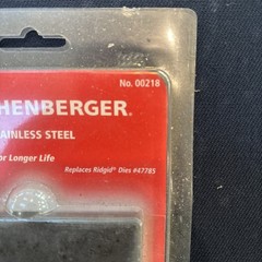 Rothenberger 00218 Pipe Threading Dies, Npt Stainless Steel, 1/2 To 3/4 In