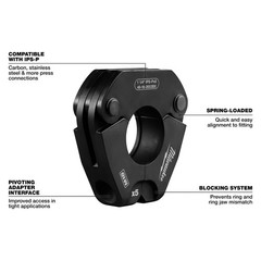 Milwaukee 49-16-2697X 1/2-2&Prime; IPS-P Pivoting Press Ring Kit for M18
