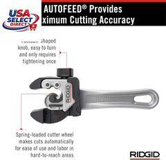 2-In-1 Close Quarters Tubing Cutter for 1/4&Prime; to 1-1/8&Prime; Tubing