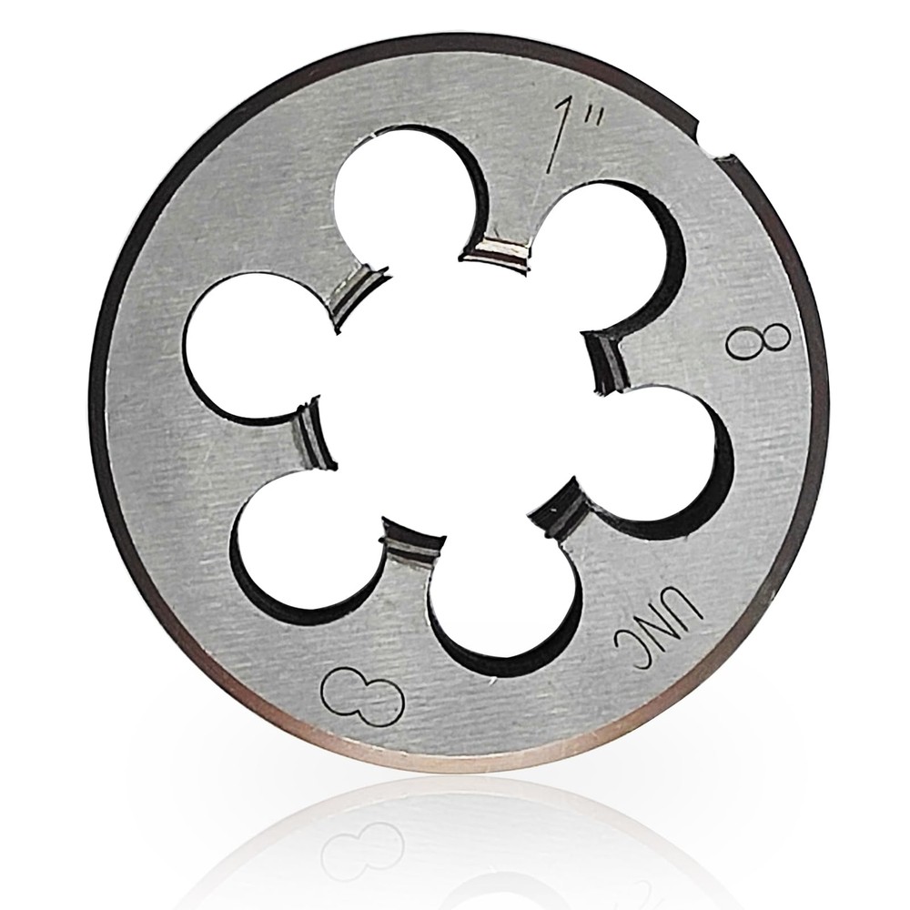 Die 1&Prime;-8 UNC Right Hand HSS Thread 8 TPI Grade 2B High Speed Steel Threading